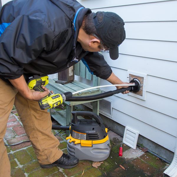 Dryer vent cleaning